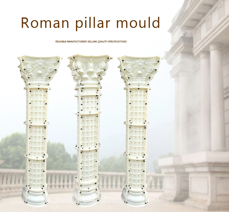 Plastic Concrete Column Mold Fence Pillar Stone Molds for Gate Columns